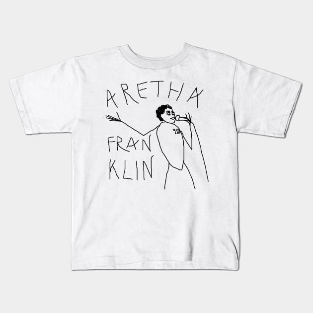 Aretha Franklin by 9JD Kids T-Shirt by JD by BN18 